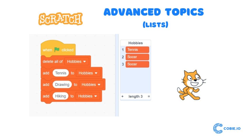Scratch advanced topics (Lists) - Why use Scratch for education