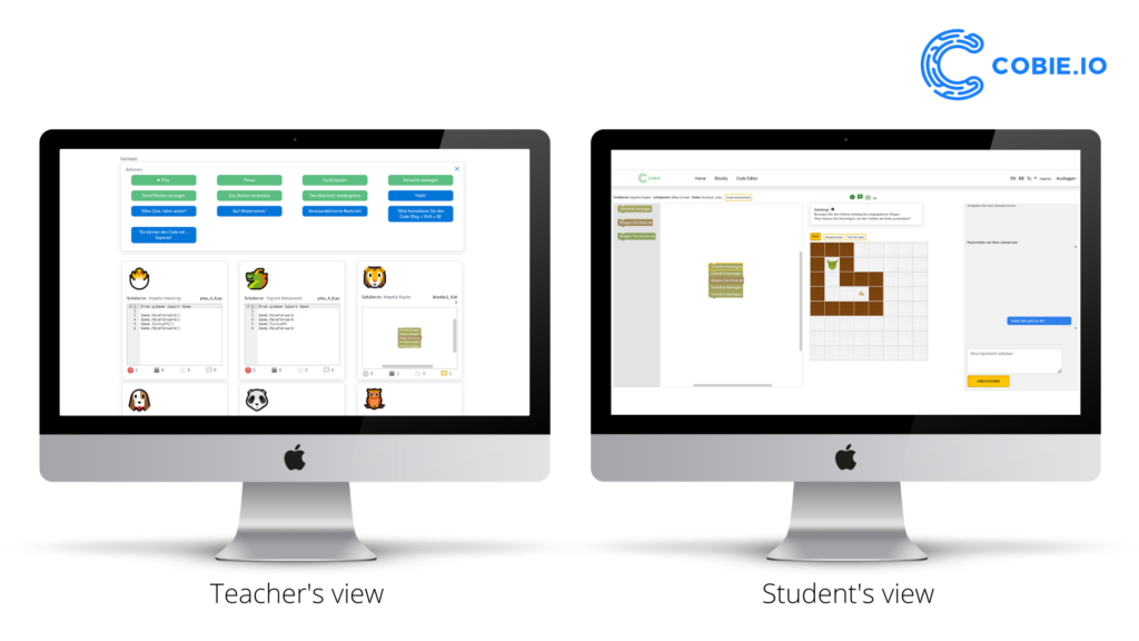 Cobie AI in action - Teacher's view vs Student's view