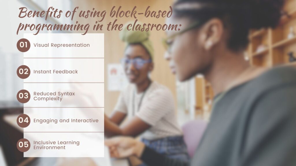 Benefits of using block-based programming for teaching coding